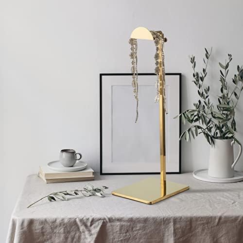 BJEWEGO Gold Bolsa Display Stand - 2 Mesa de pacote Polida de ouro