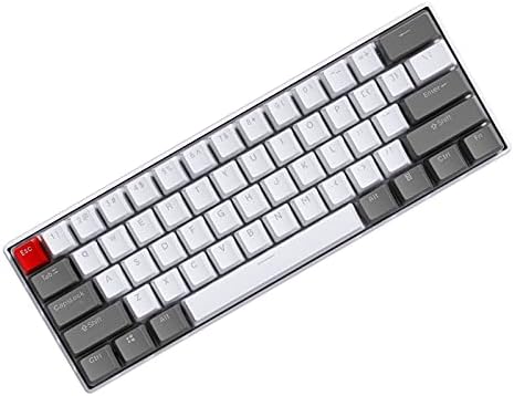 Boyi 61 Mini -teclado mecânico, 60% mini rgb pbt keycap cereja mx switch compact rgb teclado de jogo mecânico
