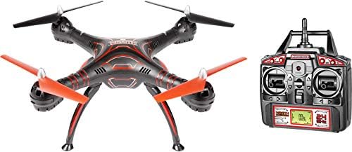 World Tech Toys Wraith Spy Drone Picture/Video Hi-Def 1080p Camera RC Drone, Black