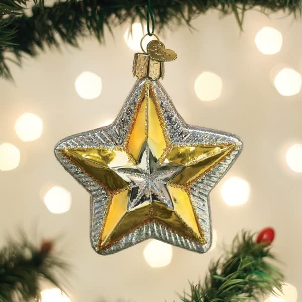Old World Christmas Radiant Star Glass Blown Ornament for Christmas Tree