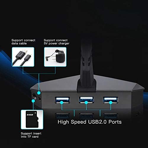 XDSDDS LED LEVEL BUNGEE BUNGEE USB HUB SPLITTER SD SD LEITOR DE CARTO DE MOUSE