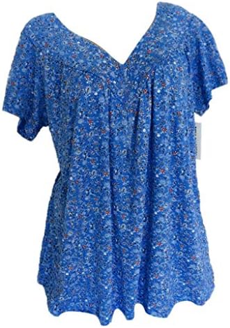 Camisas de verão Vestido para mulheres PLUS TAMANHAS TIPAS TOPS TOPS TRENDY MANAGEM CUSTO CASUAL TUNICA DE FLOR TUNIC