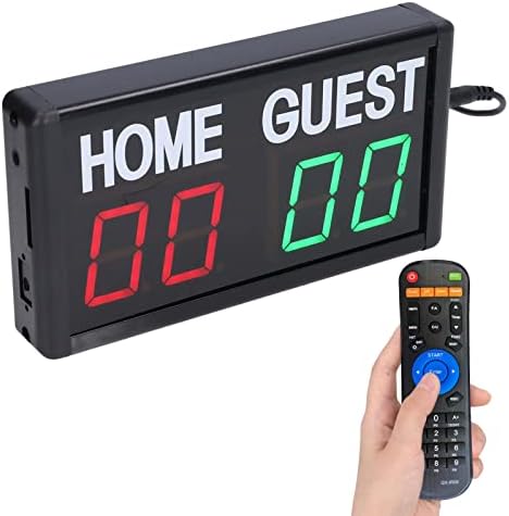 Placar de placar LED Digital, placar eletrônico, Basketball Football Scoreboard Remote Control Scoreboard US Plug 100? 240V,