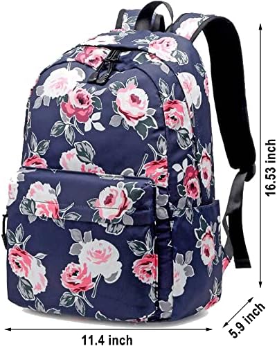 Mochila Joyfulife para garotas, mochilas adolescentes Backpack da escola de livros de livros leves com laptop de laptop