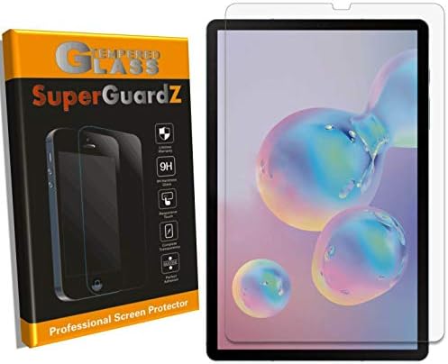 Para o protetor de tela Samsung Galaxy Tab S6 [vidro temperado], superguardz, 9h, 0,3 mm, anti-arranhão, anti-bubble