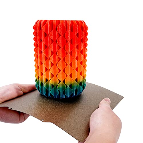 Placa PEI de impressora 3D, 310 * 310mm de aço flexível com adesivo magnético PEI peças de busca impressa de dupla face para Mega