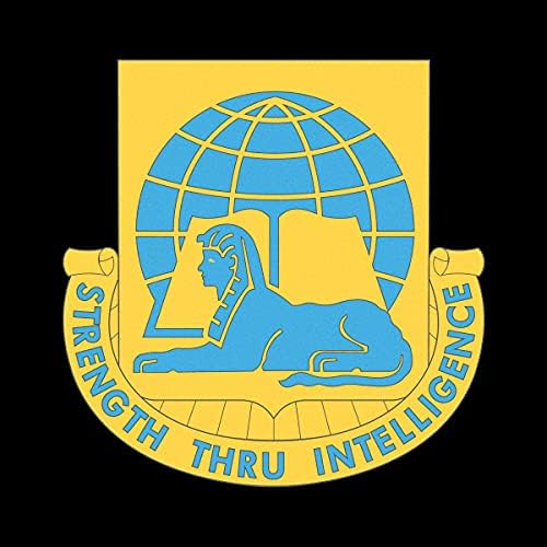 Divisão do Exército dos EUA - 519º Batalhão de Inteligência Militar DUI de 4 polegadas Reflexivo Decalque de Vinil Colorido