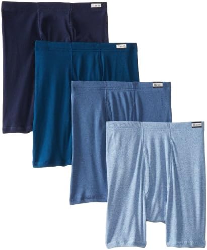 Hanes Ultimate Men's 4-Pack Freshiq Boxer With ComfortFlex Wolyband Brief