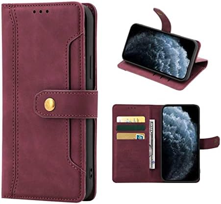 Caixa da carteira de Lvcrft para Samsung Galaxy S22/S22Plus/S22ultra, capa de telefone de couro PU, estojo de fólio magnético