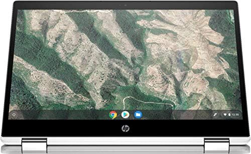 HP X360 2in1 Chromebook 14 Laptop de tela sensível ao toque HD para negócios e estudante, Intel Celeron N4000, 4 GB de RAM,