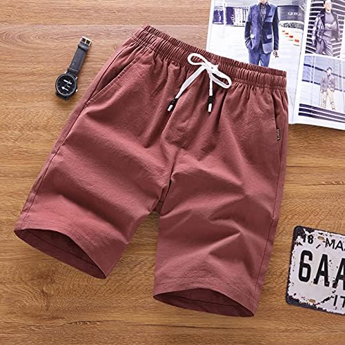 LCZIWO Mens Athletic Gym shorts de cordão elástico elástico de bolso casual shorts shorts de praia Men Workout calças de