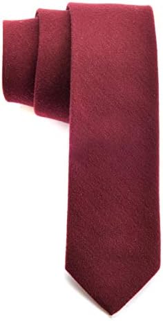 Cor de cor sólida masculina laços magros lã causal cashmere blend slim cortado gravata formal