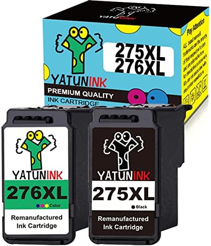Yatunink Remanufacured Ink Cartidge 275 e 276 Substituição para Canon 275xl e 276xl 275 XL 276 XL Cartuchos de tinta