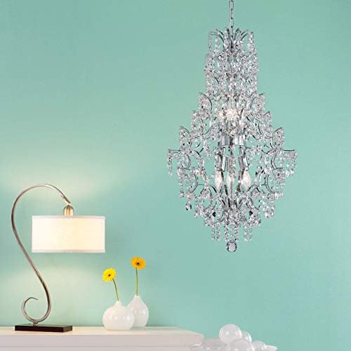 Lustre de lustre de pingente de pingente moderno Lâmpada de luminária de luminária de teto para sala de jantar quarto de sala de estar 6 e12 lâmpadas necessárias d17 em x h31 em