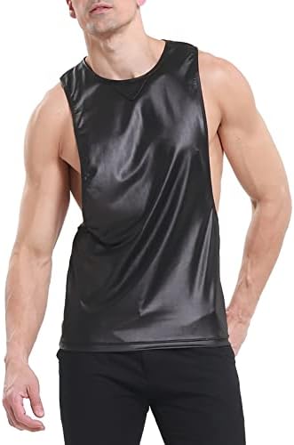 A malha sexy dos homens do zdhoor veja através do muscle tank tampa esportiva de t-shirt colete de camiseta sem mangas