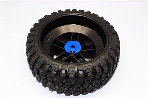 GPM para Traxxas Slash 4x4 Peças de atualização da roda de alumínio Carra - 2pcs Cinza prata