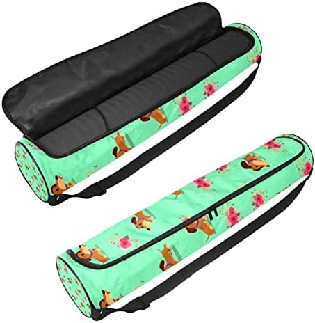 Dachshund Dogs and Roses Yoga tape