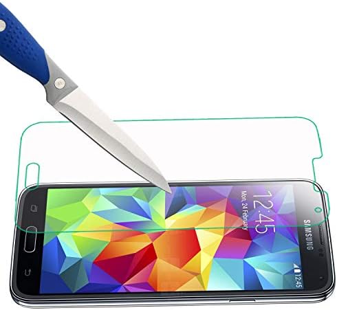 Mr.Shield [3-Pack] projetado para o protetor de tela Samsung Galaxy S5 [vidro temperado] [aresta redonda de 0,3 mm Ultra