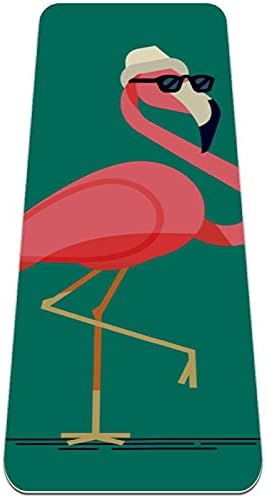 Yoga Mat Flamingo Pattern Eco Friendly On Slip Fitness Exercition Tapete para pilates e exercícios de piso