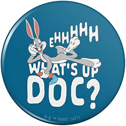 Bugs Bunny O que está acontecendo Doc? Espelho de maquiagem cosmética da bolsa de bolso compacta