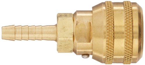 Eaton Hansen 3600BVSL143 Brass ISO-B Intercâmbio de trava de pino Pneumático Fitting, soquete de trava de manga com válvula de latão,