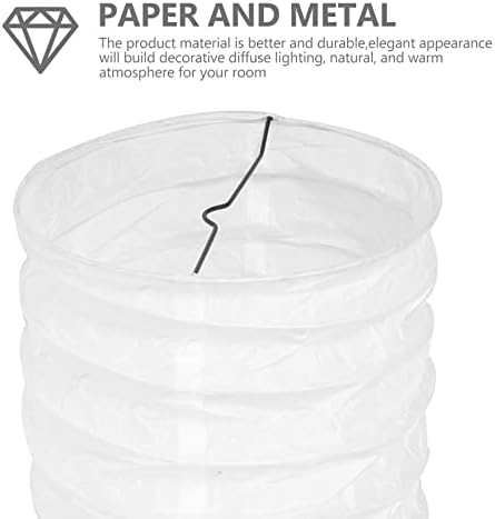 Uonlytech papel lâmpada tons de estilo nórdico Tabela de tampa de luz de barril de barril de lustre para casa luminária de mesa