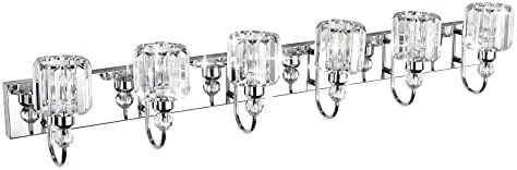 Ralbay Modern Led Crystal Banheiro Vaidade Luzes de vaidade de aço inoxidável