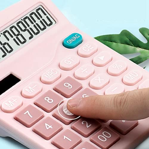 Calculadora de mesa padrão de calculadora de 12 dígitos de 12 dígitos e bateria calculadora de estudantes de energia dupla