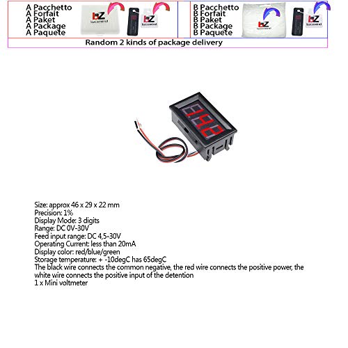 Mini amperímetro de voltímetro digital DC 100V 10A Painel AMP Volt Volt Corrente do medidor Tester Detector de Testador