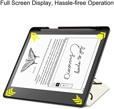Caso sakenitly para o Kindle Scribe, 10,2 - Caixa dobrável de suporte com bandeja de caneta e acordar automático para