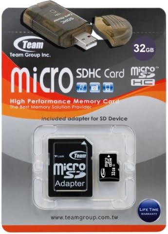 Cartão de memória MicrosDHC de velocidade turbo de 32 GB para LG KB770 KC780. O cartão de memória de alta velocidade vem com um SD gratuito e adaptadores USB. Garantia de vida.