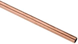 Tubo de cobre de tubo redondo de cobre vermelho unifizzz T2 T2 T2 15mm od 1mm espessura de parede de 200 mm Tubos de tubo retos sem costura para DIY Modelos de moldura de decoração de decoração DIY Hobby 1 PCS