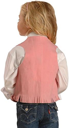 M&F Western Girls 'Faux Suede Cowgirl Vest Pink