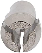 Aexit 2,1mm para ferramenta de potência 2,4 mm dia aço inoxidável porca de cibete de prata 10pcs Modelo: 88AS69QO35
