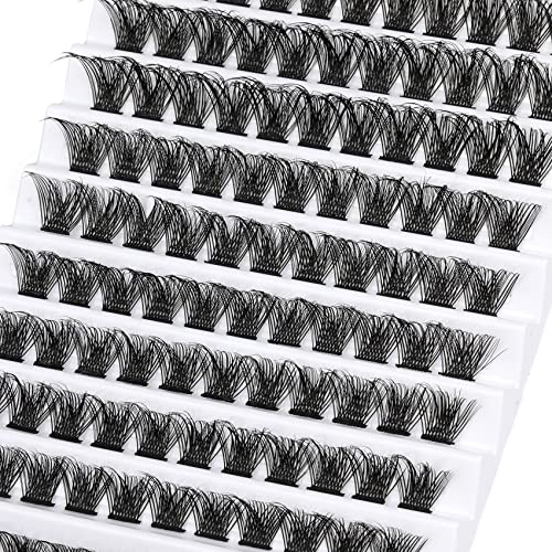 CLUSTROS DE CHASH 110 PCS LASH Extensão DD Curl CHASHES DO CLUSTROS DO CAMPOS DE 10-16MM MOLOS DO CLASTROS INDIVIDADOS DIREITOS NATURAIS