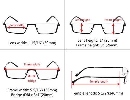 Os óculos de leitura listrados de 3 pacote gr8sight com dobradiça de mola incluem leitores de sol