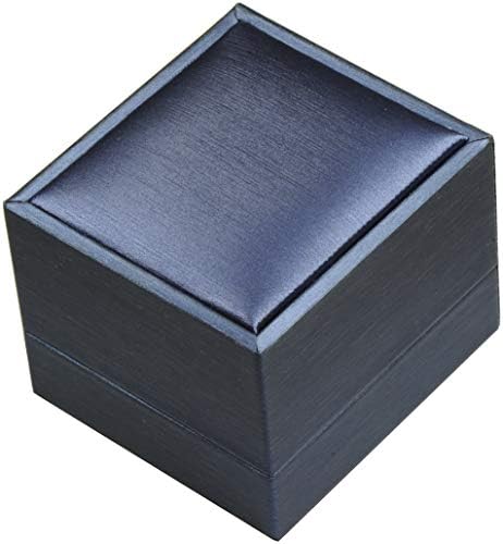 A caixa de anel preto de joalheria Pak 12 peças para o noivado de noivado de proposta de casamento para homens mulheres