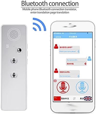 Wetyg Portable Mini Smart Translator bidirecional em tempo real Instant Voice Translator App