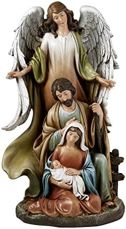 Brands Christian Avalon Galeria-advent e estatueta de natividade de Natal, 14,75 polegadas, anjo