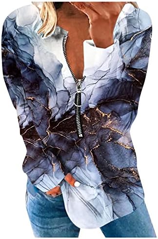 Camisas de manga comprida para mulheres tie corante casual saindo tops moda v pesco