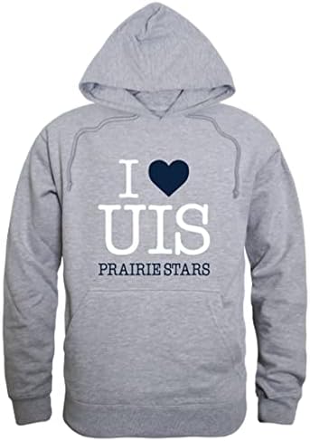 W Republic I Love University of Illinois Springfield College Fleece Hoodie Sweworkshirts