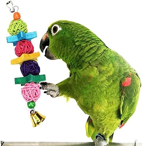 Brinquedos de papagaio de pássaro de pássaro, brinquedos de brinquedos de pássaros, mastigação de brinquedos de pássaros, penduramento