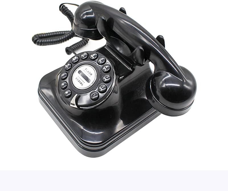 Telefone fixo retro do Myaou, telefone antigo vintage com fio com fio fixo telefonia decoração de decoração