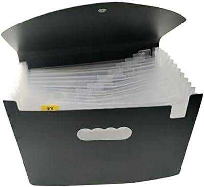 OperitACX pasta expansível Organizador de Arquivos Expandimento Organizador de Arquivo Portátil Caixa Redonda Campa A4