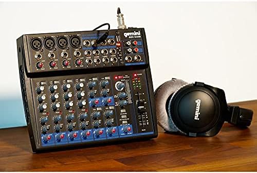 Gêmeos de gêmeos de áudio profissional gem-12usb compacto rotativo 12 canais ao vivo podcast podcast bluetooth usb mixers com 3 banda eq, 4 microfones de microfone