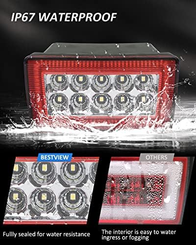 BestView 5-in-1 LED Kits de montagem de luz de nevoeiro traseiro LED compatível para 2011-2021 Subaru wrx sti Impreza xv