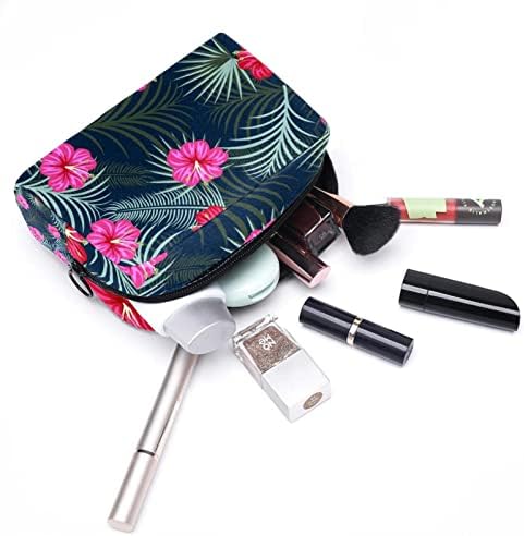 Bolsa de maquiagem de verão floral bolsa de zíper fofa de grande viagem de viagem para mulheres para mulheres, garotas,
