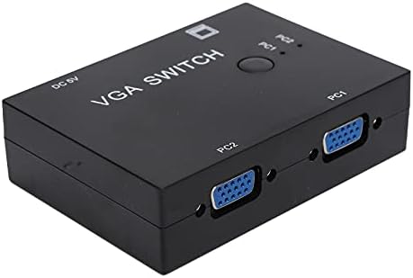 VGA Switcher - 2 Input +1 Output Multicomputer Host Converter 2 Hosts em 1 Tela de exibição Suportes para VGA, XVGA, SVGA, UXGA, etc