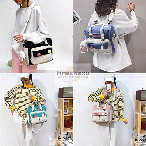 Bolsas de mochila Kawaii Backpack para a escola, mochilas estéticas laptop multifuncional ITA japonês para garotas adolescentes