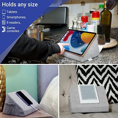 Maggie The Magnetic Tablet Pillow Stand - Cama, colo, mesa - Suporte de almofada de espuma macia - Suporte de ângulos de visualização